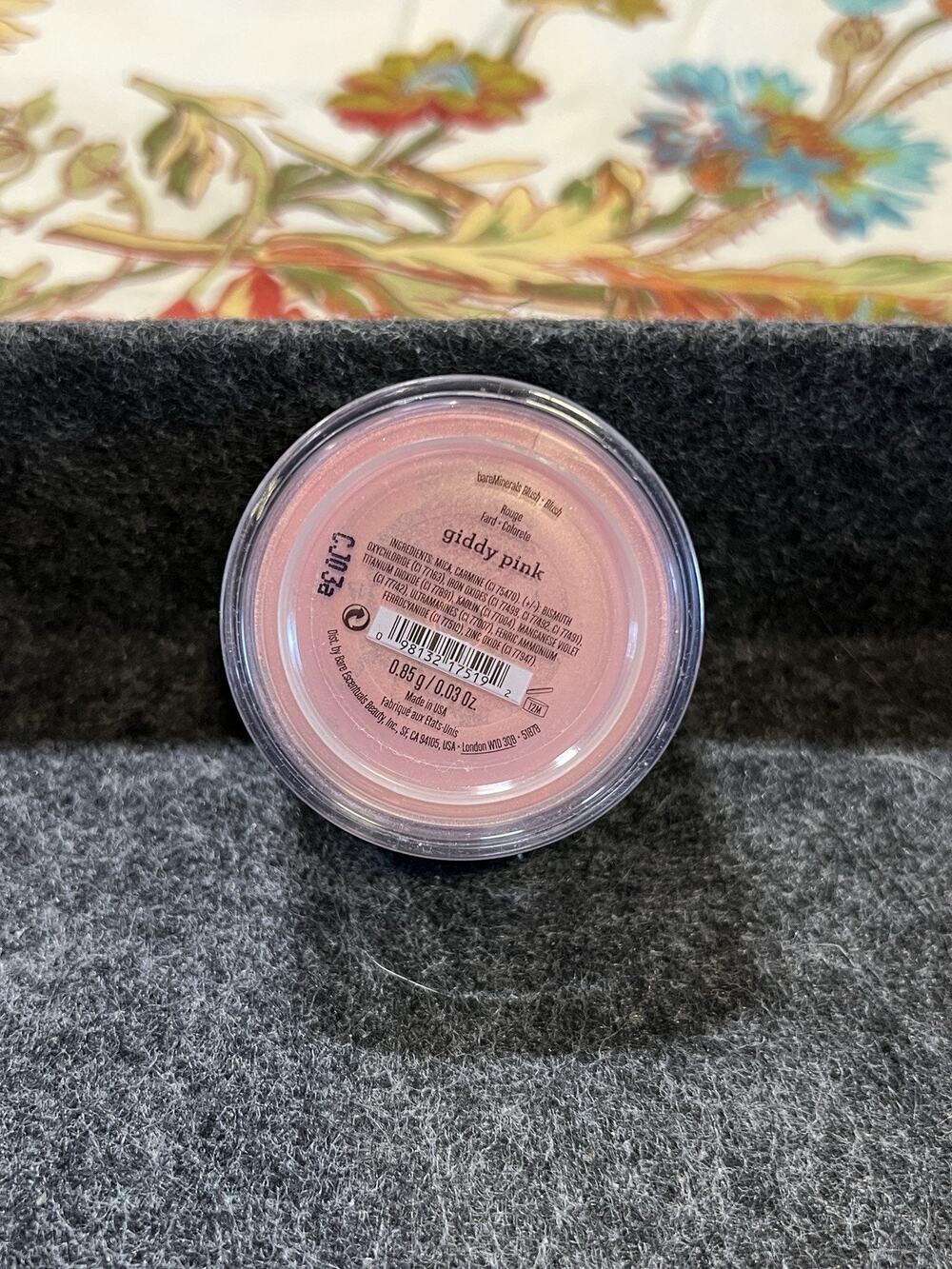 BareMinerals Giddy Pink Blush Brand New Full Size .85g / .03 oz Sealed Sifter